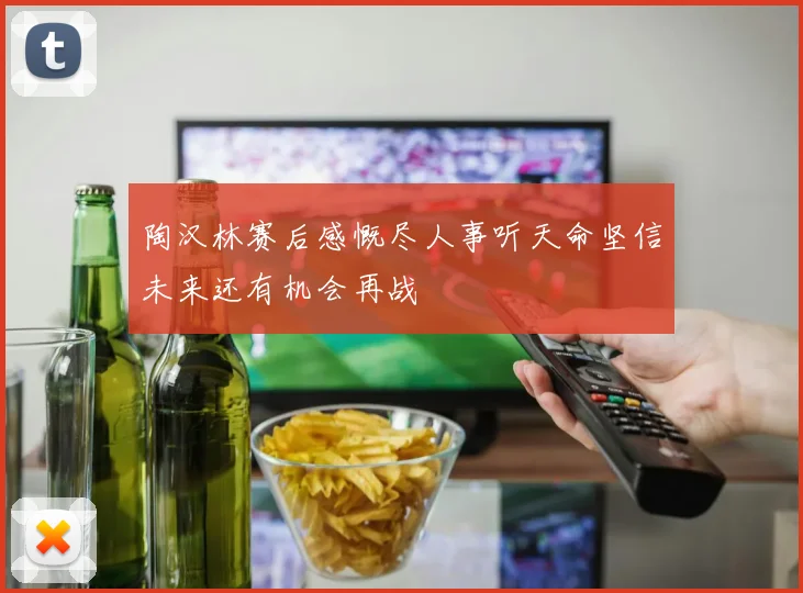陶汉林赛后感慨尽人事听天命坚信未来还有机会再战